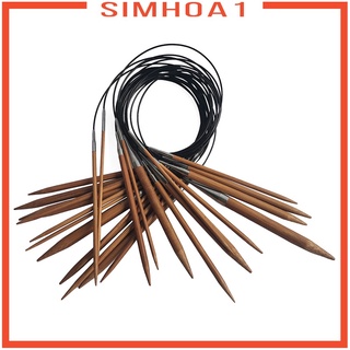[SIMHOA1] Juego de agujas circulares de 13 tamaños para tejer agujas de ganchillo Premium tejido manta