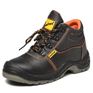 S MALL zapatos de seguridad de alta calidad de microfibra zapatos de cuero de los hombres de alta parte superior del trabajo zapatos de protección aYWL (8)