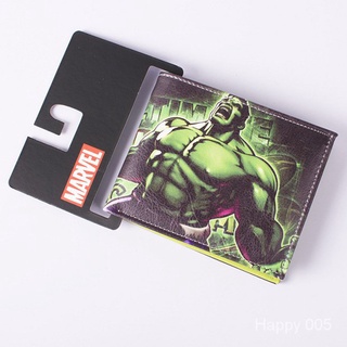 Anime Wallet Hulk Short Wallet PULeather Purse Leather Wallet