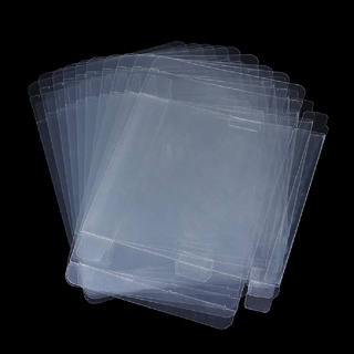 banyanshaw 10pcs para gb gba gbc caja de plástico transparente protectores de la manga de videojuego en caja co