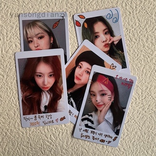 5 Unids/Set Kpop ITZY Crazy in Love Lomo Tarjetas Postal Photocard Para Fans Colección
