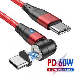 [listo] cable magnético de 60 w carga rápida 4.0 usb c a tipo c cable pd carga rápida para huawei p40 cable de cargador de datos para macbook amandass (9)