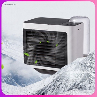 Usb recargable Ion negativo aire acondicionado ventilador de tres engranajes velocidad del viento purificación de aire bajo ruido para oficina en casa