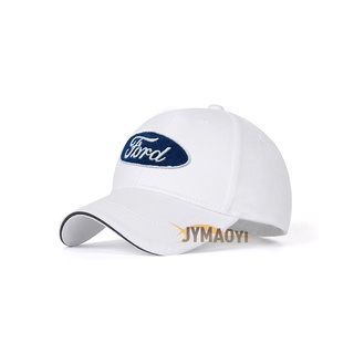 Hombres mujeres moda ajustable gorra de béisbol coche Logo deportes al aire libre sombrero bordado algodón sombrero Hip Hop gorra Sunhat blanco para Ford