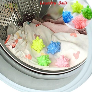 suer 6 unids/set (aleatorio) reutilizable lavado fresco anti-bobinado bolas de lavandería nuevo suavizante secador de lavandería descontaminación