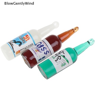 blowgentlywind 5pcs lindo casa de muñecas miniatura simulación botellas de cerveza pretender juguetes bgw