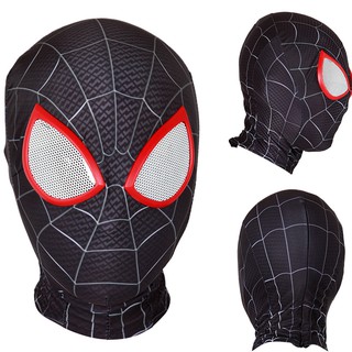 Spider-Man: en el Spider-Verse Miles Morales máscara lentes 3D Cosplay Spiderman superhéroe Props máscaras