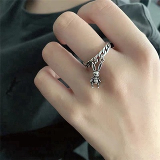 [ZOMI] Diseño de estilo de conejo abierto retro decorado con anillo de moda para mujer (1)