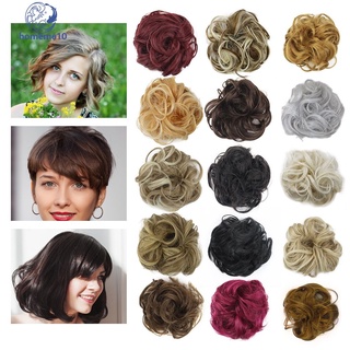 New Messy Bun Hair Extension Lady Wig Women Donut Hairpieces Party Fancy Dress Ready Stock (1)