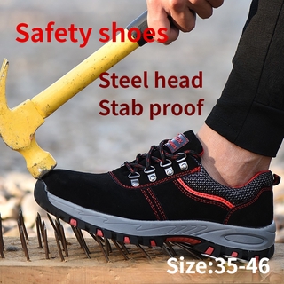 *garantía de calidad* zapatos de seguridad/botines anti-aplastamiento anti-piercing zapatillas de deporte hombres/mujeres impermeable zapatos de senderismo cabeza de acero kasut