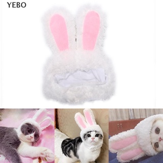 [yebo] gato conejo orejas de conejo sombrero mascota gato cosplay disfraces para gatos pequeños perros fiesta