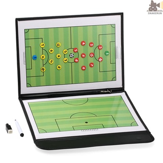 tablero de contacto táctico magnético plegable para fútbol con marcador y pluma 2 en 1