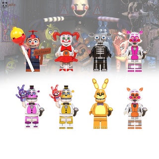 Juego De 8 minifiguras De dibujos Animados De 5 noches en Freddy juguetes De Figuras De acción bloques De construcción De juguete Para fans