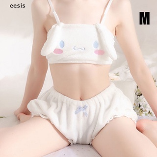 [Eesis] Sexy Japanese Anime Tank Long Ear Doggy Bra And Cute Bloomers Velvet Tube Top DFHF (8)