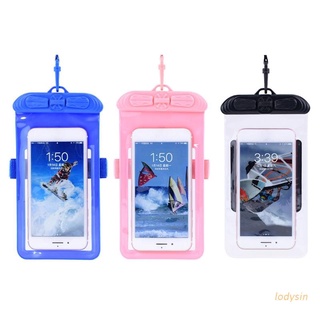 lody Universal Waterproof Phone Pouch Bag Underwater Case Phone Case Black/ Blue