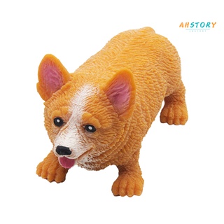 ahstory Fidget Toy Adorable Anti-Anxiety Soft Simulation Corgi Animal Model for Daily Use (6)