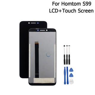 Para Homtom S99 pantalla LCD y digitalizador de pantalla táctil asamblea de reemplazo con herramientas para Homtom S99 teléfono