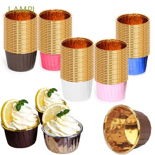 LAMPI 50pcs Muffin Cases Kitchen Baking Cup Cupcake Liner Party Wedding Oilproof Paper Cup Muffin Baking Tool Cake Wrapper/Multicolor