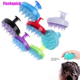 [Flashquick] 1 pieza de silicona para cuero cabelludo champú ducha lavado masajeador masajeador cepillo peine
