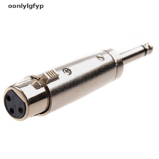 oonly Silver-colored 3 Pin XLR Hembra A 1/4 " 6.35mm Macho Mono Jack Lead Adapter AD CO (1)