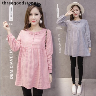 Thstone Pregnant Women Long Sleeve Bowknot Maternity Tops Casual Loose Blouse New New Stock