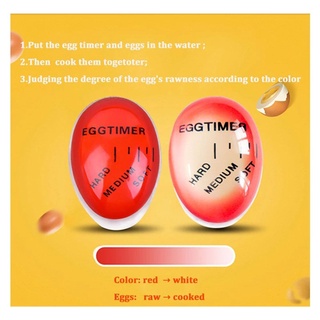 OSCOO Perfect Timer Tool Resin Egg Clock Egg Timer Cooking Supplies Kitchen Gadgets Changing Hard Boiled Eggs Cooking (5)