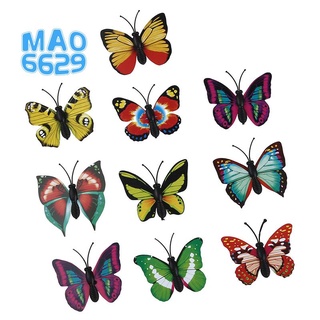 10 Piezas 3D Magnética Mariposa Nevera Hogar Habitación Decoración De Pared Pegatina Decorativa DIY