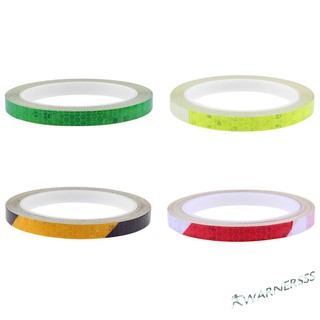 Warner: cinta adhesiva reflectante para rueda de 8 m/ft, para bicicleta, coche, motocicleta (1)