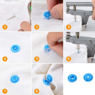 northeast 360 set de resina t5 botones de plástico sujetadores botón de presión para ropa niño desgaste baberos pañales telas de lana (8)