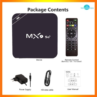 MX9 TV Smart Set-top Box 5G Versión 4K Player De Doble Banda De Red Decodificador