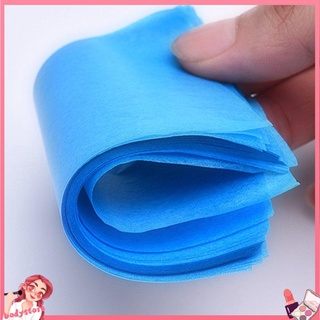 100 piezas de papel absorbente de aceite azul para control de aceite, papel de maquillaje de tejido