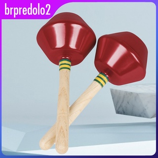[BigSale] 1 par de instrumentos de percusión de martillo de arena con mango de madera, bola de arena para educación infantil