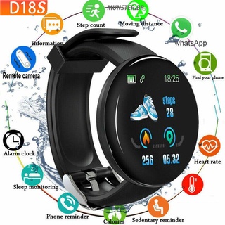 D18s Reloj Inteligente Redondo Impermeable Con Rastreador De Fitness/Bluetooth Para Hombre