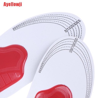 Ayellowji 1 par de plantilla ortopédica arco apoyo pies planos insertar cuidado del pie fascitis alivio (4)