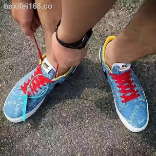 [en stock] Nike Trailblazer series denim azul moda hombres y mujeres zapatillas (8)