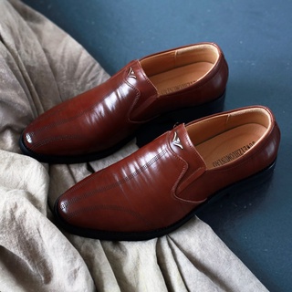 moda hombre zapatos de negocios plano clásico de los hombres zapatos de vestir de cuero genuino