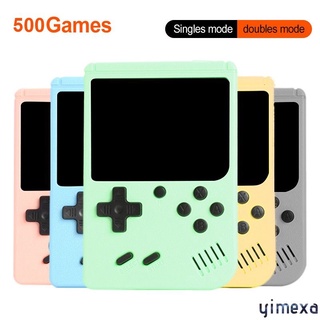 yimexa Consola De Videojuegos Retro Portátil De 3.0 Pulgadas Reproductor De Juegos De Mano Integrado 500 Clásicos Mini Gamepad Para Niños Regalo