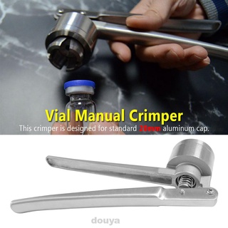 20 mm herramienta casera Durable acero inoxidable laboratorio selladora máquina Vial Manual Crimper
