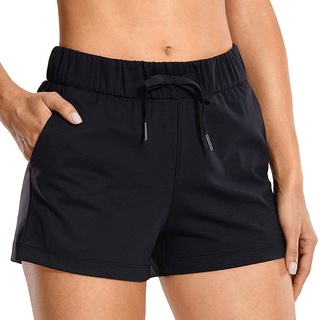 Beautyu_Pantalones cortos casuales sueltos de Color sólido para mujeres/pantalones cortos de Yoga (5)