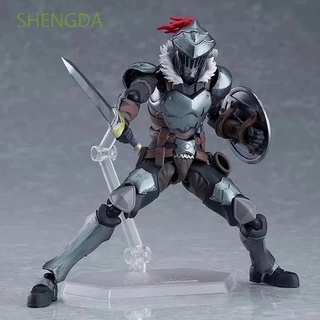 Shengda Anime figura de acción figura de acción móvil coleccionable modelo Goblin Slayer articulado 15cm figuras de juguete muñeca PVC Figma 424