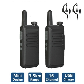 2x Baofeng BF-R5 Walkie Talkies largo alcance de dos vías escáner de Radio + 888S auriculares ☆hengmaTimeVo