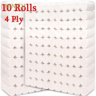 minich 10 rollos de papel higiénico toalla de papel blanco papel higiénico multiplegable limpieza amigable con la piel suave de 4 capas toalla de baño