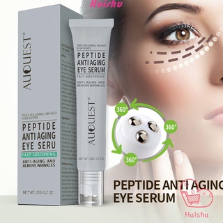 Hs eficaz cuidado de la piel reafirmante eliminar círculos oscuros péptido crema de ojos Anti envejecimiento 20G Anti puffiness hidratante suero de ojos esencia