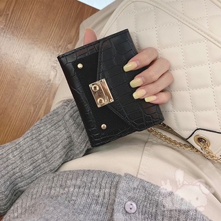 cartera de mujer corto nuevo plegable pequeño monedero simple hebilla bolsa de tarjeta monedero