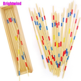 [Brightwind] Palos de madera de recogida de madera Retro tradicional juego Pickup palo de juguete caja de madera