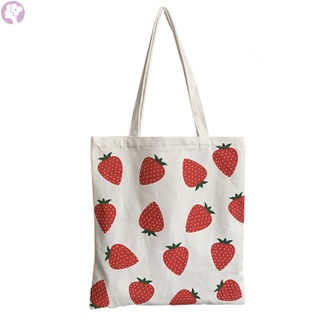 Bolsa De hombro con estampado De fresa Para mujer con cierre De tela Para Celular/viaje