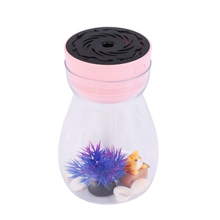 Lindo Humidificador De Niebla Fresca De Oficina Dormitorio Purificador De Aire Usb Carga Kawaii Con Luz Led Hidratante Botella (Rosa)