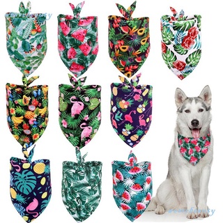 nuevo triángulo ajustable impresión mascota cachorro perro gato cuello bufanda collar mascotas pañuelo
