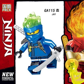 IS Ninjago Mini Figura Lego Compatible Ninja Go Minifigures Jay Zame Kai GA115-122 Modelo