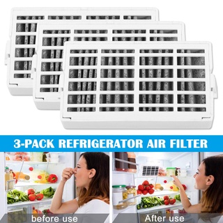3 pzs Filtro De aire Para refrigerador con flujo Fresco W10311524
